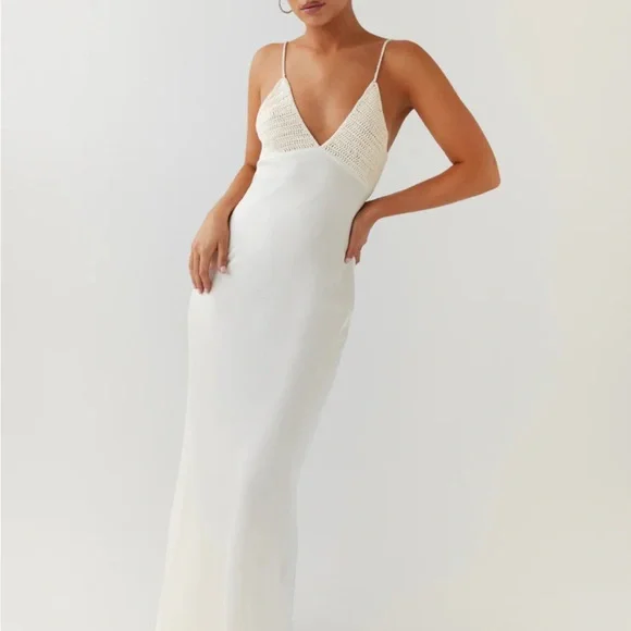 Perfect world satin maxi dress - Picture 1 of 5